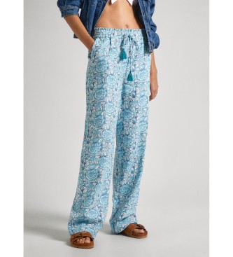 Pepe Jeans Dance rayon trousers blue