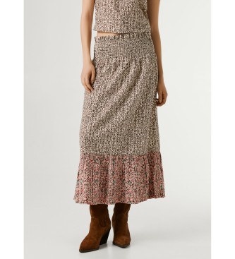 Pepe Jeans Saia Daphne castanha