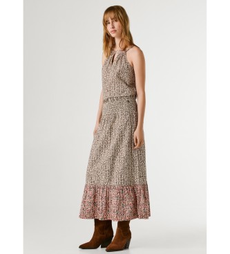 Pepe Jeans Saia Daphne castanha