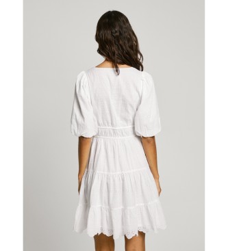 Pepe Jeans Robe de jour blanche