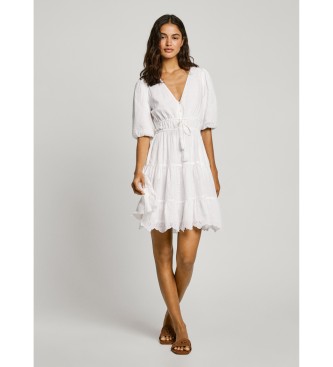 Pepe Jeans Robe de jour blanche