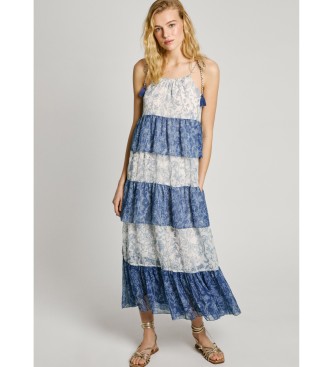 Pepe Jeans Obleka Delia modra