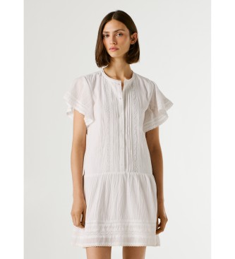 Pepe Jeans Destin kjole hvid