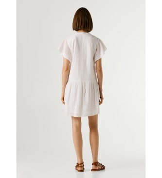 Pepe Jeans Destin kjole hvid