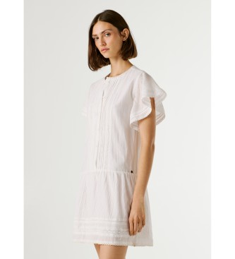 Pepe Jeans Destin kjole hvid