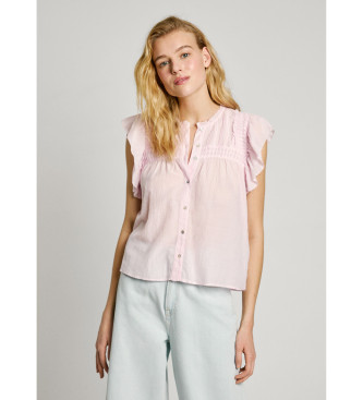 Pepe Jeans Fldande blus Diallo rosa