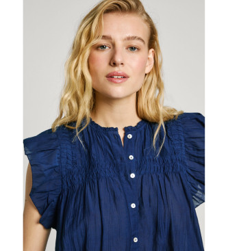 Pepe Jeans Fldande blus Diallo marinbl