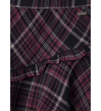 Pepe Jeans Spódnica Diane bordowa