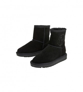 Pepe Jeans Diss Gloss G - Bottines en cuir noir