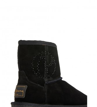 Pepe Jeans Diss Gloss G - Bottines en cuir noir