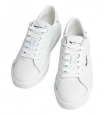 Pepe Jeans Sneakers in pelle Dobbie Bass bianche