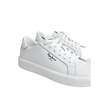 Pepe Jeans Dobbie Bass Leather Sneakers white