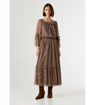 Pepe Jeans Vestido Dorotea castanho