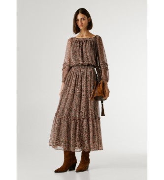 Pepe Jeans Vestido Dorotea castanho