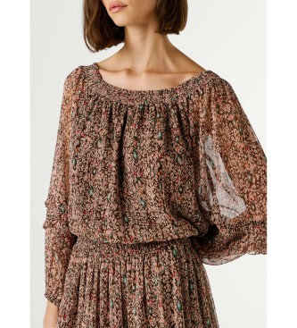 Pepe Jeans Vestido Dorotea castanho