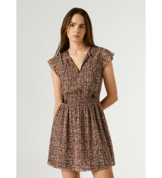Pepe Jeans Vestido Doty castanho