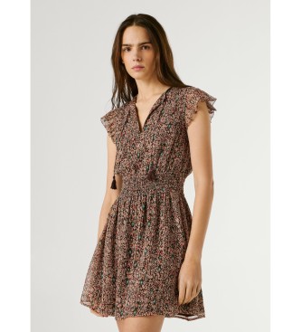 Pepe Jeans Vestido Doty castanho