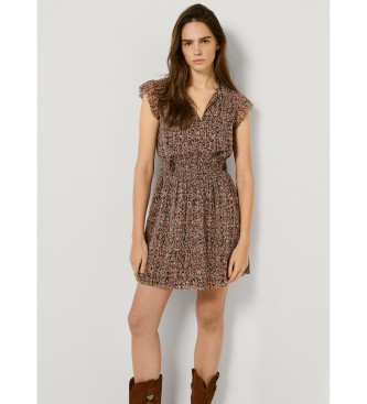 Pepe Jeans Vestido Doty castanho