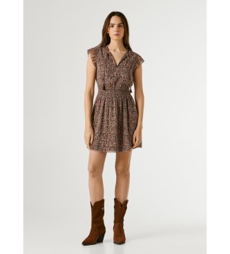 Pepe Jeans Vestido Doty castanho