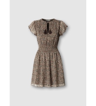 Pepe Jeans Vestido Doty castanho