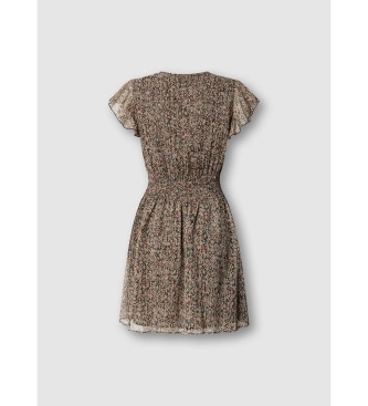 Pepe Jeans Vestido Doty castanho