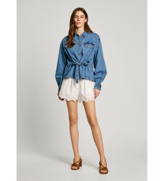 Pepe Jeans Short Douce blanco