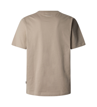 Pepe Jeans Dumas beige t-shirt met korte mouwen