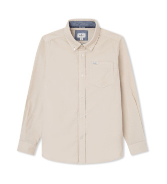 Pepe Jeans Dysart beige skjorta