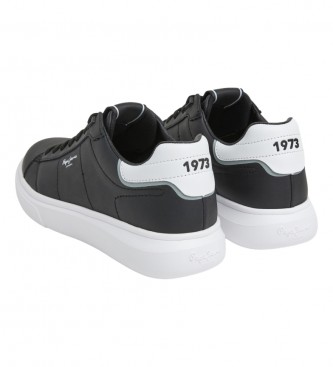 Pepe Jeans Eaton Basic Sneakers i lder sort