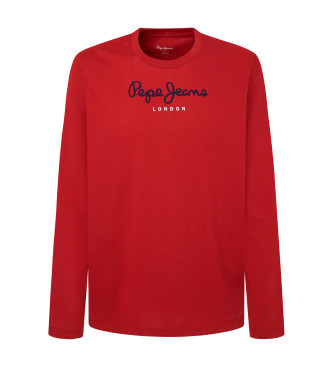 Pepe Jeans T-shirt comprida Eggo vermelha