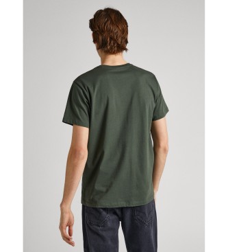 Pepe Jeans T-shirt Eggo vert fonc
