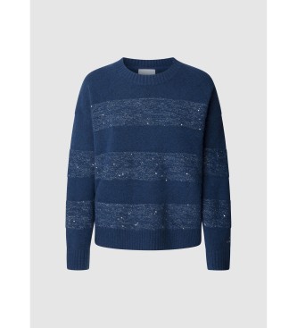 Pepe Jeans Jersey Emma niebieski