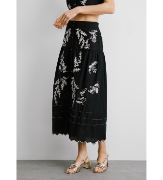 Pepe Jeans Midi skirt Epsom black