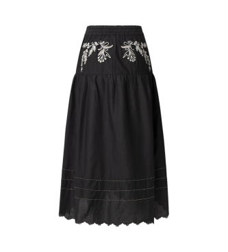 Pepe Jeans Midi skirt Epsom black