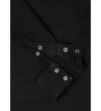Pepe Jeans Estelle Sparkle denim shirt black