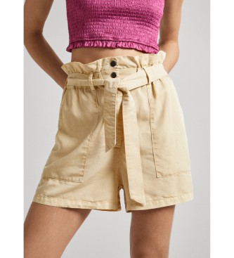 Pepe Jeans Beige Star Shorts