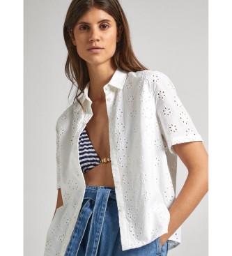 Pepe Jeans Chemise Esty blanche