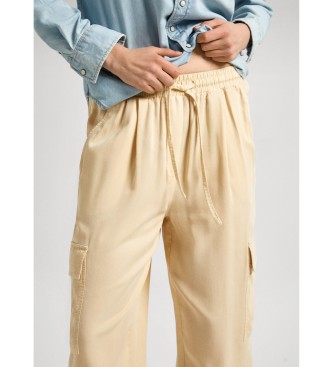 Pepe Jeans Cargo trousers Eva beige