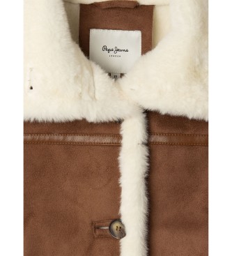 Pepe Jeans Abrigo Evette marrn