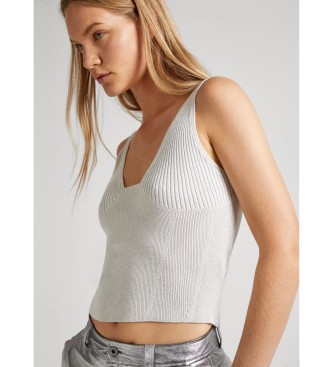 Pepe Jeans Top Falon silber