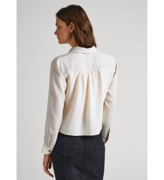 Pepe Jeans Blusa Fibiana bianco sporco