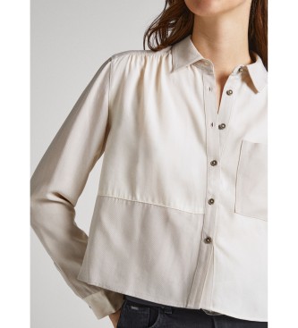 Pepe Jeans Blusa Fibiana bianco sporco