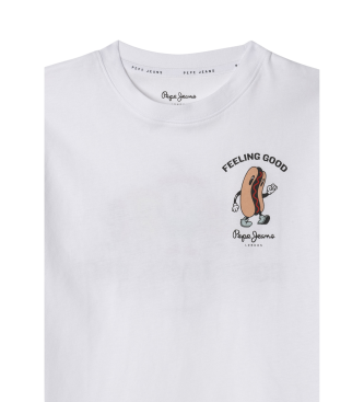 Pepe Jeans Finley kortrmet T-shirt hvid