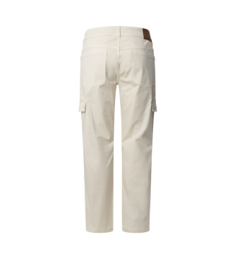 Pepe Jeans Pantalon cargo cru blanc