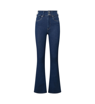 Pepe Jeans Jeans svasati blu a vita alta