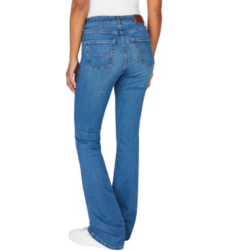 Pepe Jeans Kavbojke Flare Hw blue