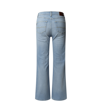 Pepe Jeans Kavbojke v kroju flare Willa modre barve