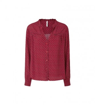 Pepe Jeans Floriane blouse rood, veelkleurig