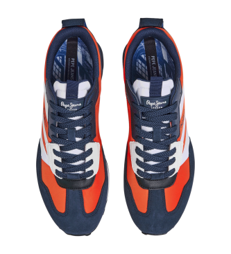 Pepe Jeans Foster Heat M navy leather shoes