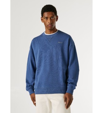 Pepe Jeans Felpa blu navy con piccolo logo Geo
